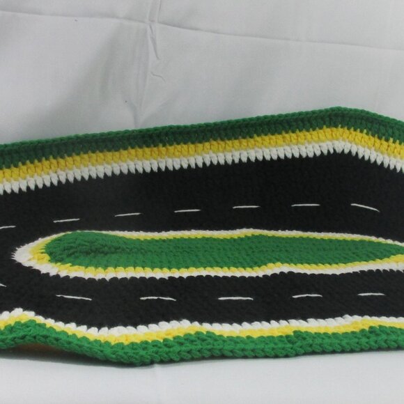 Handmade Racetrack Rug - Picture 2 of 2